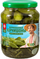 Корнишоны маринованные с укропом и зернами горчицы